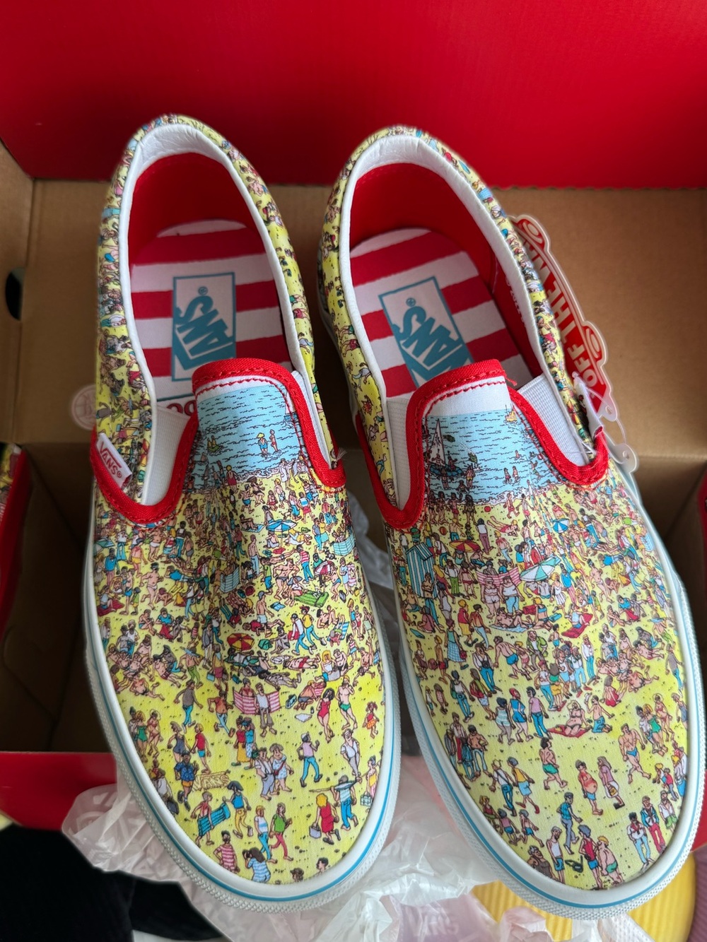 Where’s Waldo? Slip on Vans sneakers -Unisex